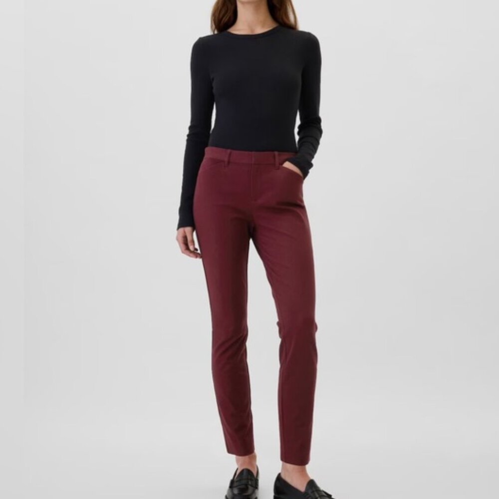 Loft Marissa Cranberry Pants (NWT)
